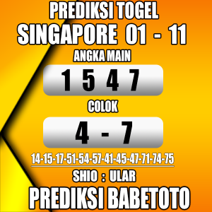 Prediksi SINGAPORE 01 November 2023