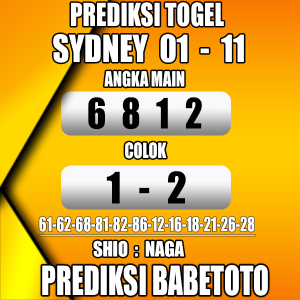 Prediksi SYDNEY 01 November 2023