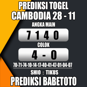 Prediksi CAMBODIA 28 November 2023