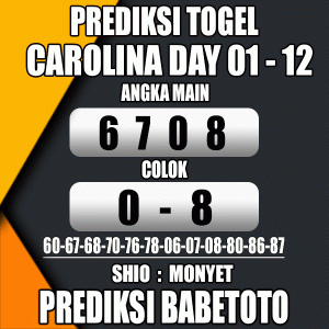 Prediksi CAROLINA DAY 01 Desember 2023