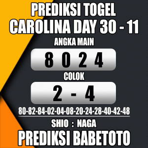 Prediksi CAROLINA DAY 30 November 2023