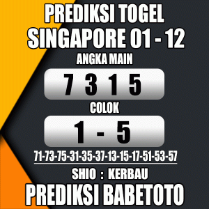 Prediksi SINGAPORE 01 Desember 2023