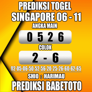 Prediksi SINGAPORE 06 November 2023