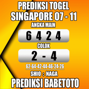 Prediksi SINGAPORE 07 November 2023