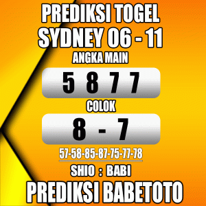 Prediksi SYDNEY 06 November 2023