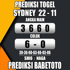 Prediksi SYDNEY 22 November 2023