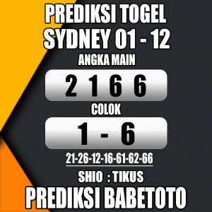 Prediksi SYDNEY 01 Desember 2023