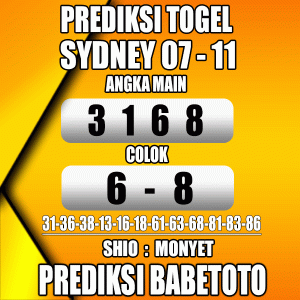 Prediksi SYDNEY 07 November 2023