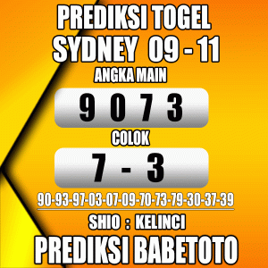 Prediksi SYDNEY 09 November 2023