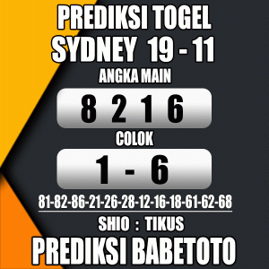 Prediksi SYDNEY 19 November 2023