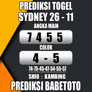 Prediksi SYDNEY 26 November 2023