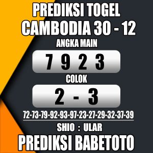 Prediksi CAMBODIA 30 Desember 2023