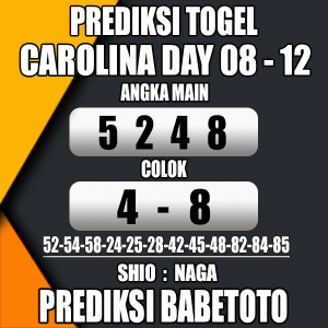 Prediksi CAROLINA DAY 08 Desember 2023