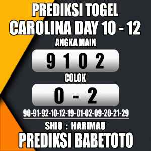 Prediksi CAROLINA DAY 10 Desember 2023