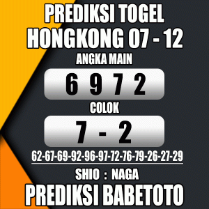 Prediksi HONGKONG 07 Desember 2023