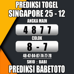 Prediksi SINGAPORE 25 Desember 2023