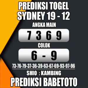 Prediksi SYDNEY 19 Desember 2023