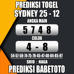 Prediksi SYDNEY 25 Desember 2023