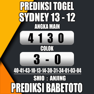 Prediksi SYDNEY 13 Desember 2023