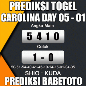 Prediksi CAROLINA DAY 05 Januari 2024