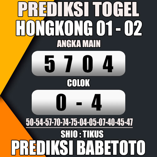 Prediksi HONGKONG 01 Februari 2024