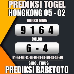 Prediksi HONGKONG 05 Februari 2024