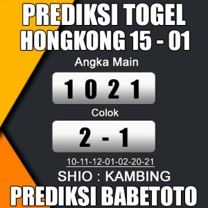 Prediksi HONGKONG 15 Januari 2024