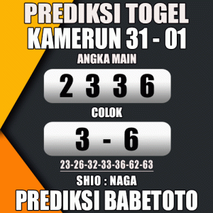 Prediksi KAMERUN 31 Januari 2024