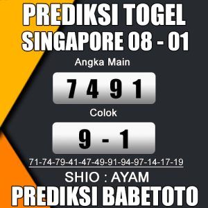 Prediksi SINGAPORE 08 Januari 2024