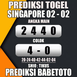 Prediksi SINGAPORE 02 Februari 2024