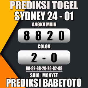 Prediksi SYDNEY 24 Januari 2024