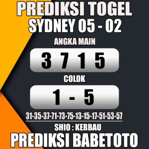 Prediksi SYDNEY 05 Februari 2024