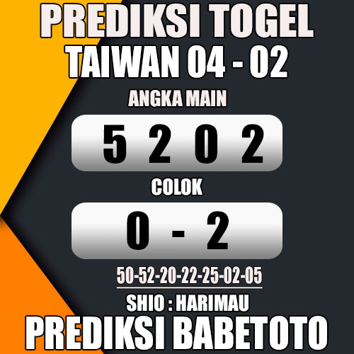 Prediksi TAIWAN 04 Februari 2024