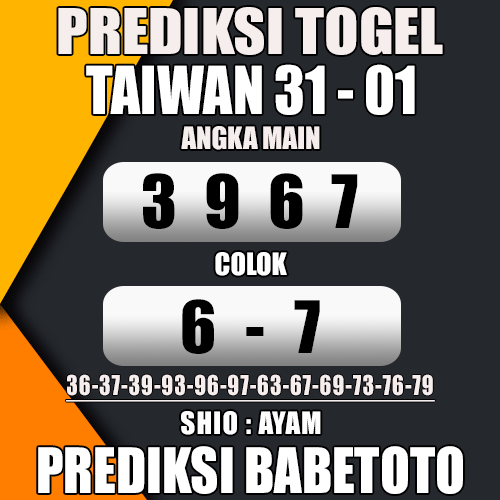 Prediksi TAIWAN 31 Januari 2024