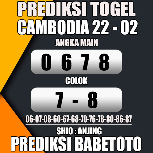 Prediksi CAMBODIA 22 Februari 2024