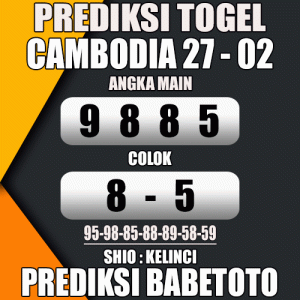 Prediksi CAMBODIA 27 Februari 2024