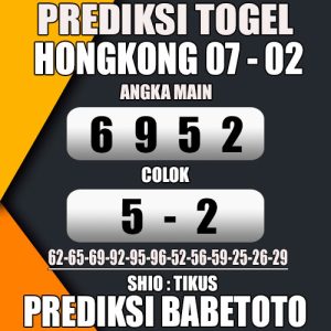 Prediksi HONGKONG 07 Februari 2024