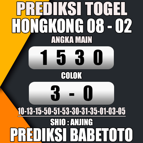 Prediksi HONGKONG 08 Februari 2024