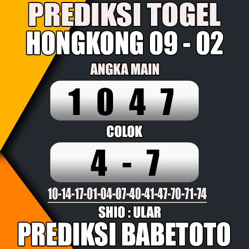 Prediksi HONGKONG 09 Februari 2024