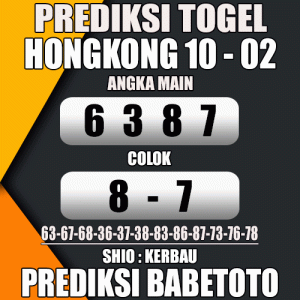 Prediksi HONGKONG 10 Februari 2024