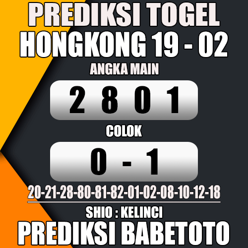 Prediksi HONGKONG 19 Februari 2024