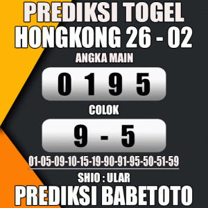 Prediksi HONGKONG 26 Februari 202