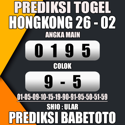 Prediksi HONGKONG 26 Februari 2024