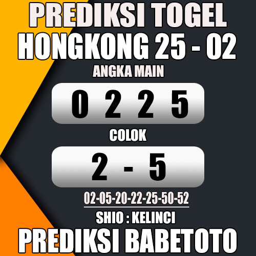 Prediksi HONGKONG 25 Februari 2024