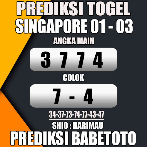 Prediksi SINGAPORE 01 Maret 2024