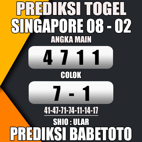 Prediksi SINGAPORE 08 Februari 2024