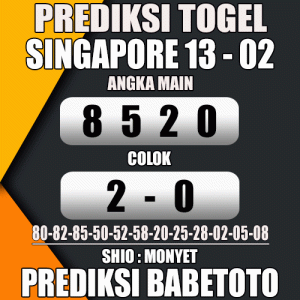 Prediksi SINGAPORE 13 Februari 2024