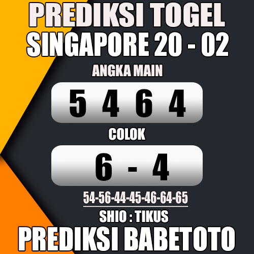 Prediksi SINGAPORE 20 Februari 2024