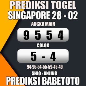 Prediksi SINGAPORE 28 Februari 2024