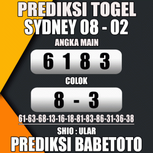 Prediksi SYDNEY 08 Februari 2024